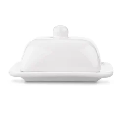 Maselniczka ceramiczna z pokrywką Tadar 16 x 13 x 8,5 cm biała