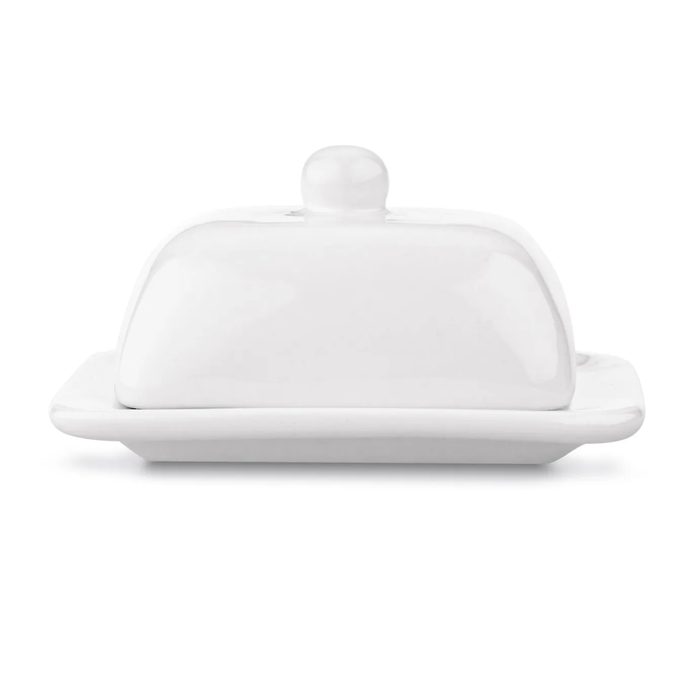 Maselniczka ceramiczna z pokrywką Tadar 16 x 13 x 8,5 cm biała