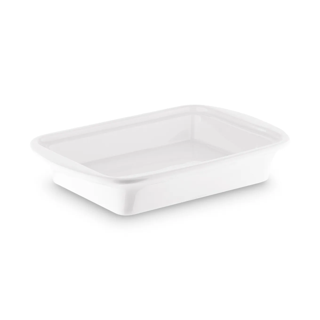 Maselniczka porcelanowa z pokrywką Tadar Ceramic 16,5 x 12 cm biała