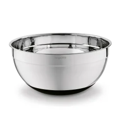 Miska nierdzewna Konighoffer 30 cm silikonowa podstawa czarna