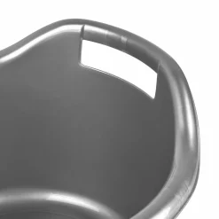 Miska plastikowa duża okrągła Hega Orinico 6 l srebrna