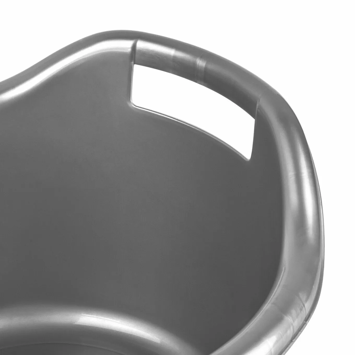 Miska plastikowa duża okrągła Hega Orinico 6 l srebrna