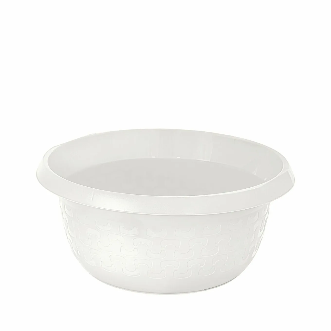 Miska plastikowa okrągła Branq Cotton 5 l biała