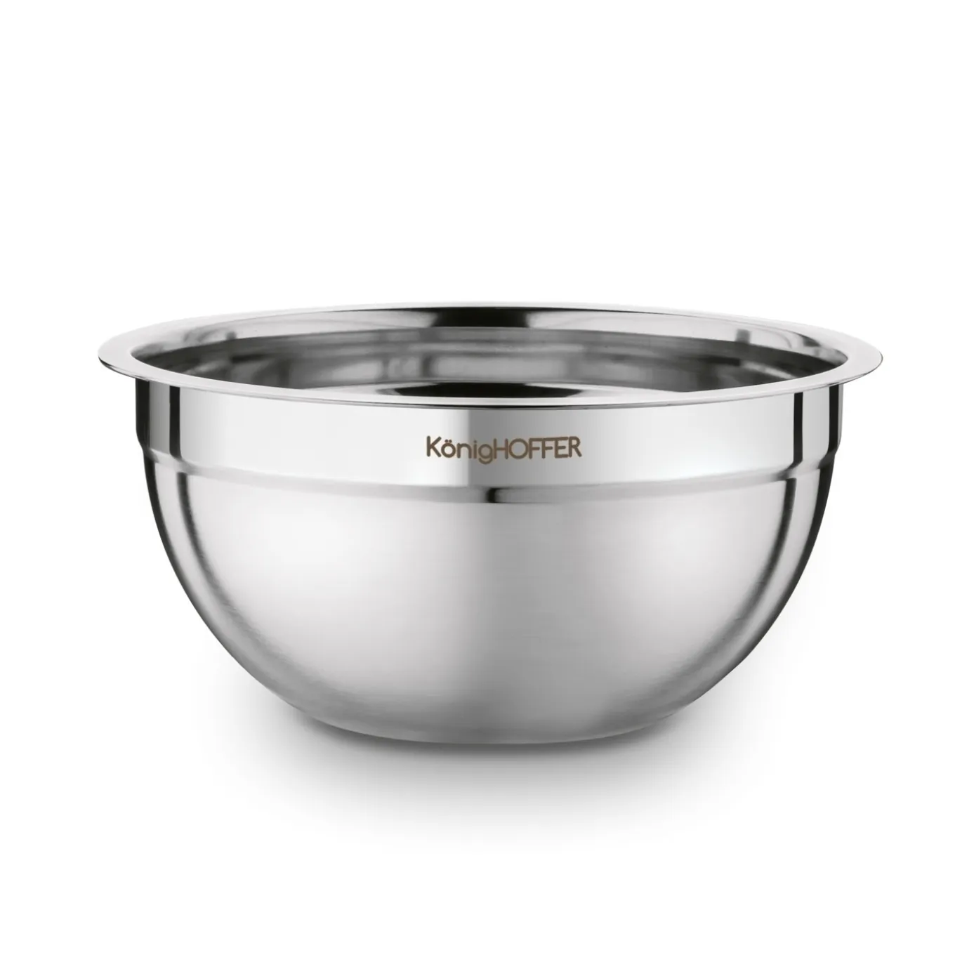 Miski nierdzewne z pokrywkami Konighoffer 16 cm 20 cm 24 cm satyna