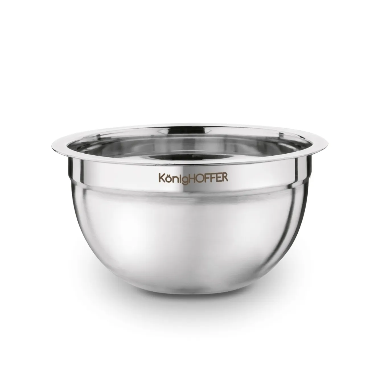 Miski nierdzewne z pokrywkami Konighoffer 16 cm 20 cm 24 cm satyna