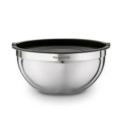 Miski nierdzewne z pokrywkami Konighoffer 16 cm 20 cm 24 cm satyna