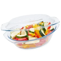 Naczynie żaroodporne owalne z pokrywą Termisil Grill&Drop 2,9 l
