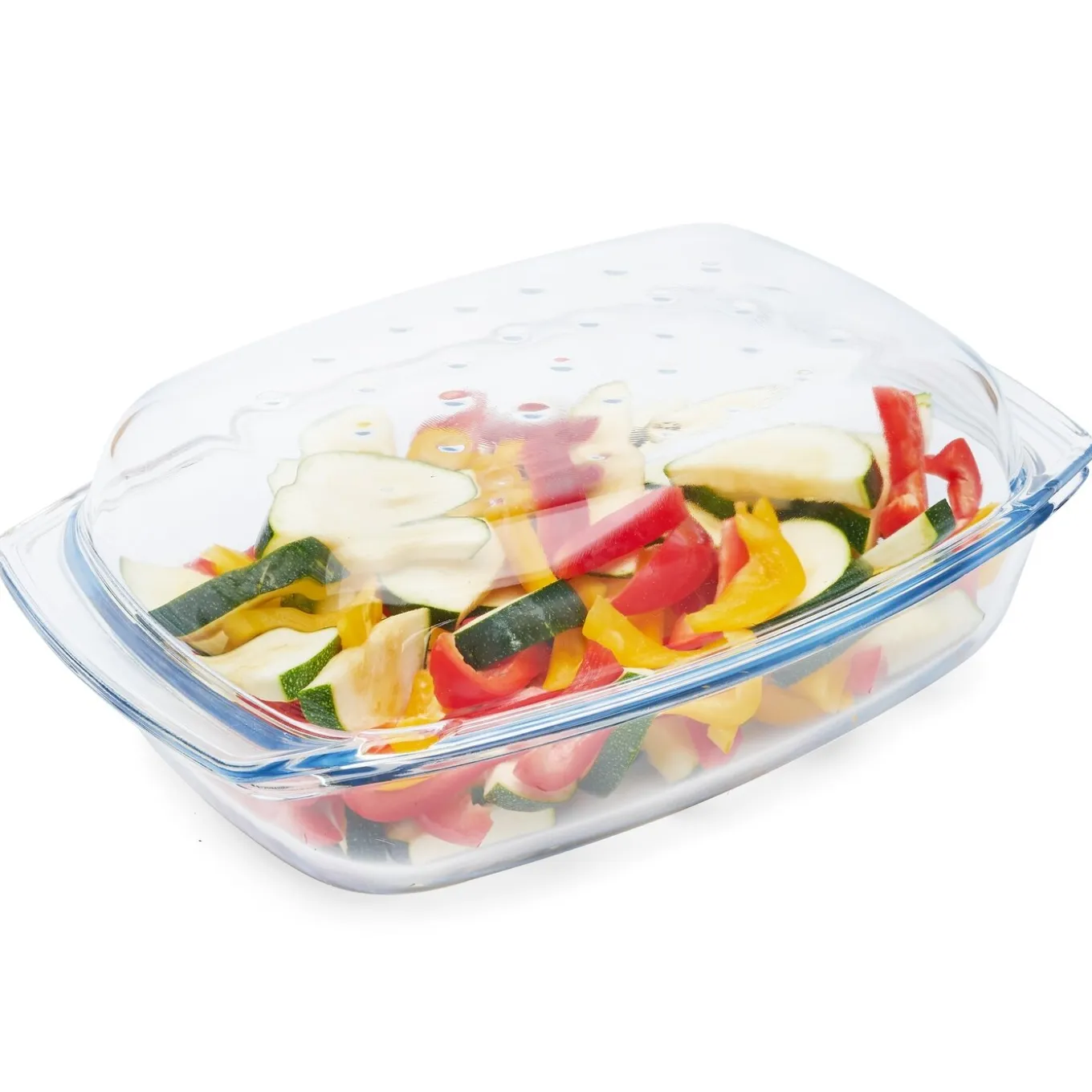 Naczynie żaroodporne prostokątne z pokrywą Termisil Grill&Drop 4,1 l