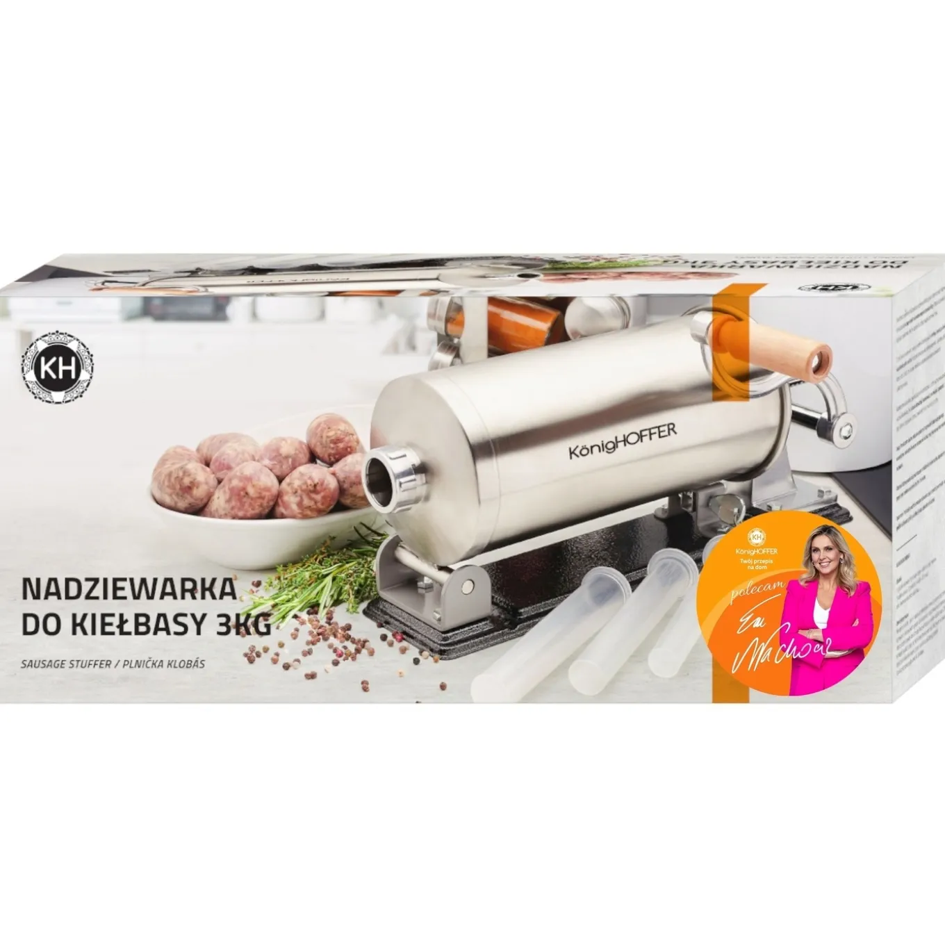 Nadziewarka do kiełbas maszynka Konighoffer 3 kg pozioma
