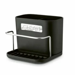 Ociekacz na sztućce z podstawką Tadar Clean 13,5 x 12 x 10,8 cm czarny