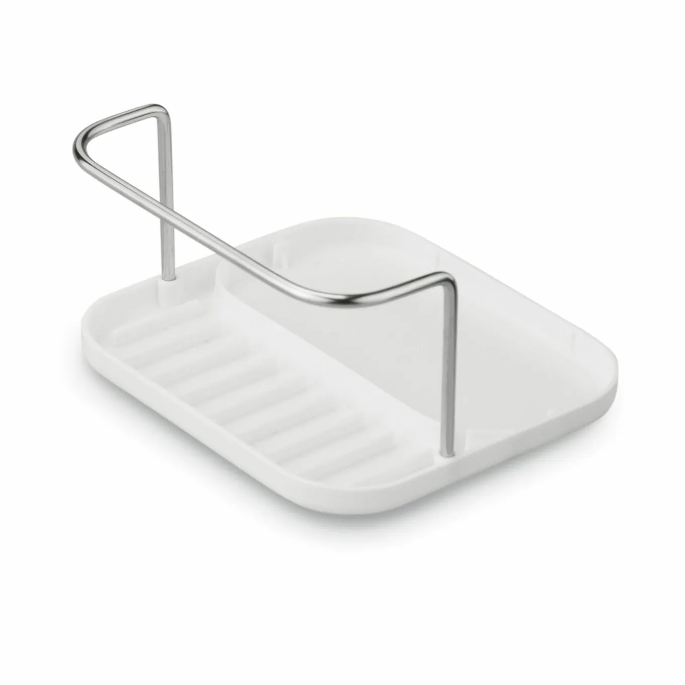Ociekacz na sztućce z podstawką Tadar Clean 13,5 x 12 x 10,8 cm biały
