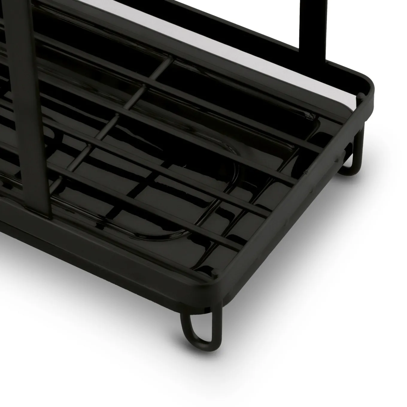 Organizer do zlewu druciany Tadar Trendy 23,5 x 13,5 x 15 cm czarny