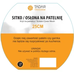 Osłona przed pryskaniem tłuszczu z funkcją sitka Tadar 25 cm czarna