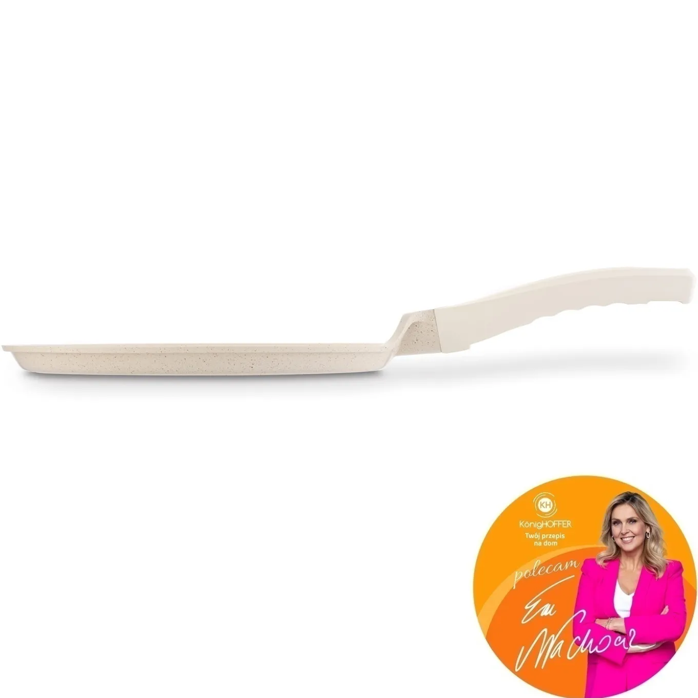 Patelnia do naleśników indukcyjna Konighoffer Creamy Marble 28 cm