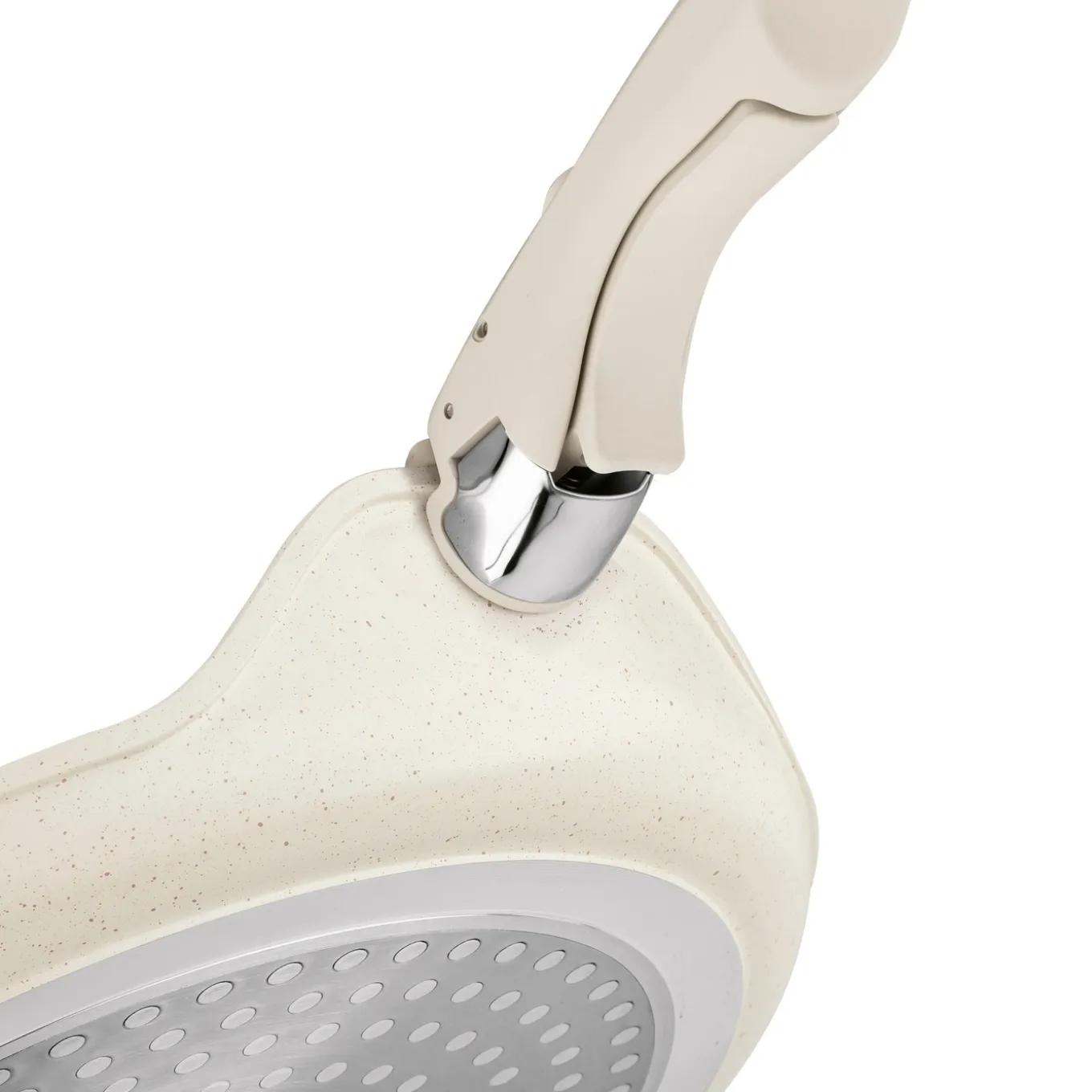 Patelnia do naleśników indukcyjna Starke Pro Compacti Cream 26 cm z odpinanym uchwytem