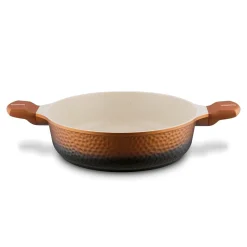 Patelnia głęboka na indukcję krótkie uchwyty Starke Pro Texture Copper 28 x 8 cm
