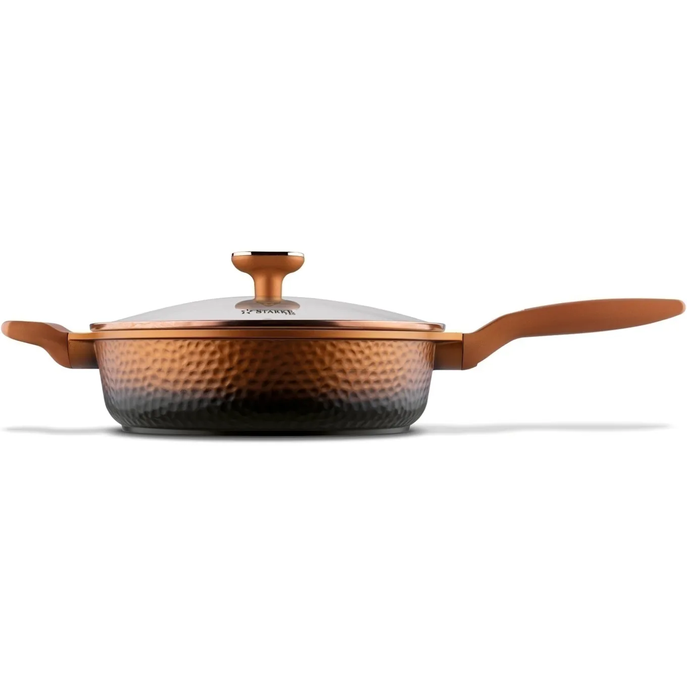 Patelnia głęboka na indukcję Starke Pro Texture Copper 28 x 8 cm