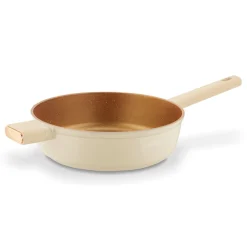 Patelnia głęboka na indukcję z pokrywką Starke Pro Starlet Beige 28 x 8 cm