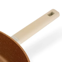 Patelnia głęboka na indukcję z pokrywką Starke Pro Starlet Beige 28 x 8 cm