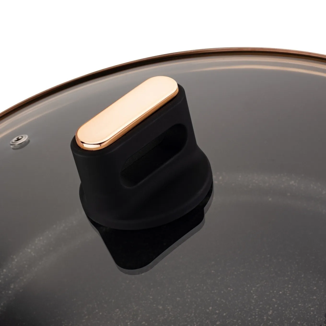 Patelnia głęboka na indukcję z pokrywką Starke Pro Starlet Black 28 x 8 cm