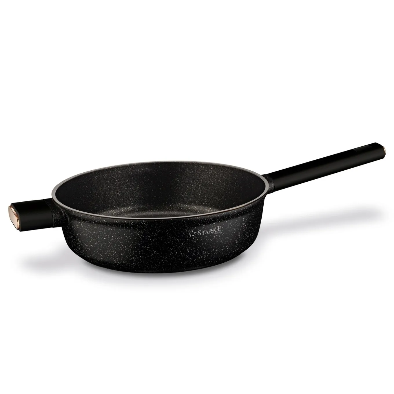 Patelnia głęboka na indukcję z pokrywką Starke Pro Starlet Black 28 x 8 cm