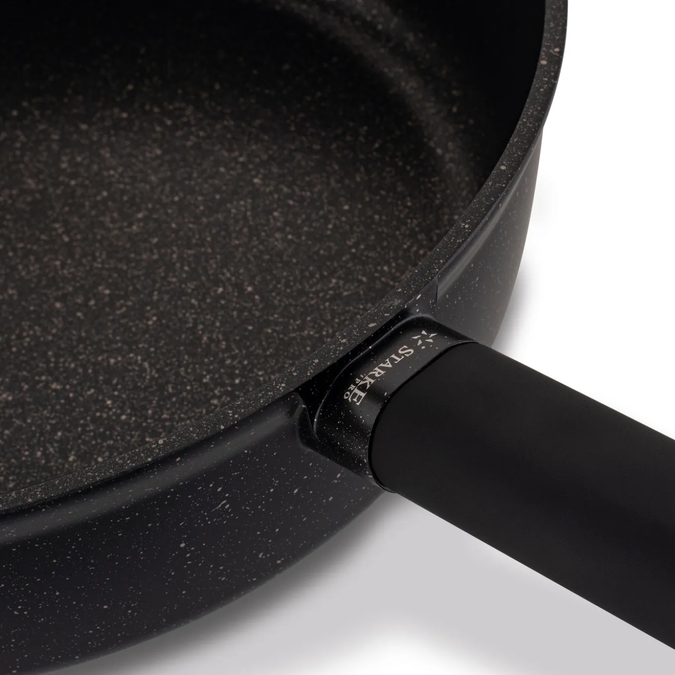 Patelnia głęboka na indukcję z pokrywką Starke Pro Starlet Black 28 x 8 cm