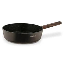 Patelnia głęboka na indukcję z pokrywką Starke Pro Starlet Brown 28 x 8 cm