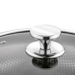Patelnia głęboka nierdzewna Starke Pro Linesta Steel 28 x 8 cm z pokrywką