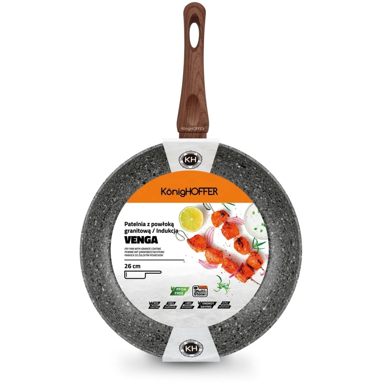 Patelnia granitowa Konighoffer Venga 26 cm indukcja