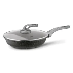Patelnia granitowa z pokrywką Konighoffer Fegato 28 cm
