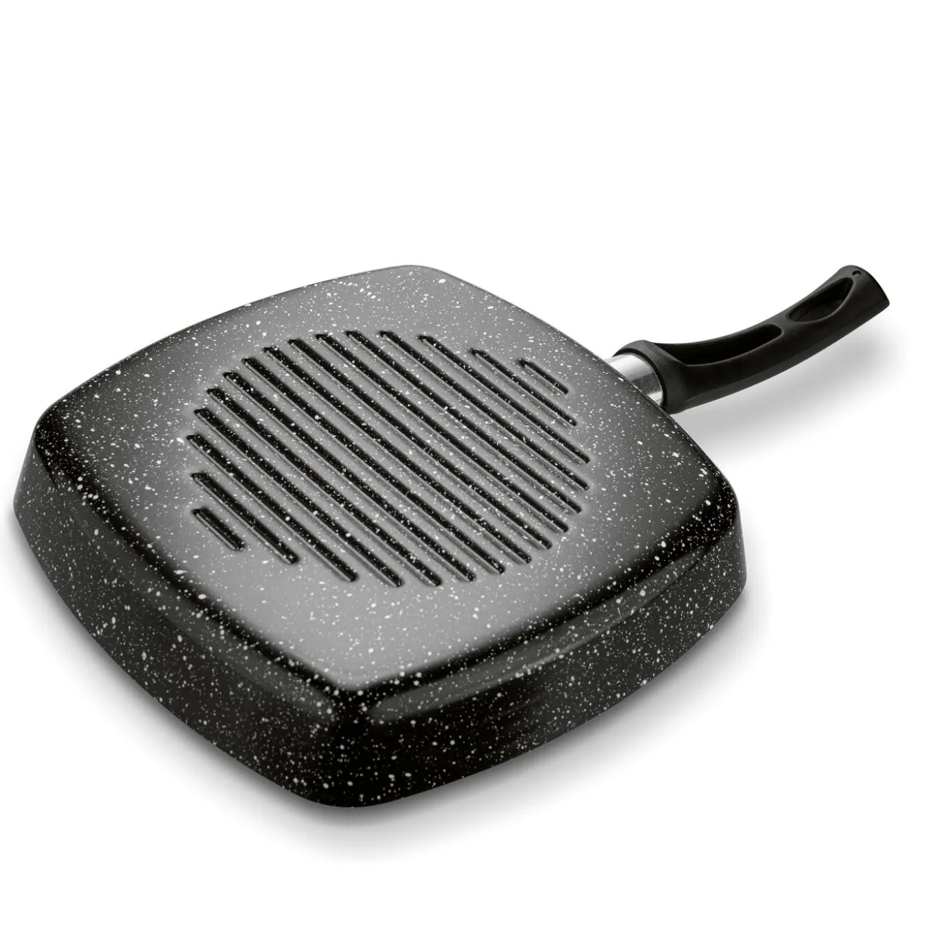 Patelnia grillowa marmurkowa Tadar Marmara Black 26 cm bez indukcji