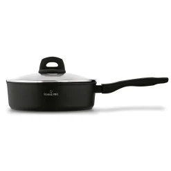 Patelnia indukcyjna głęboka non-stick z pokrywką Starke Pro Sesar 24 cm