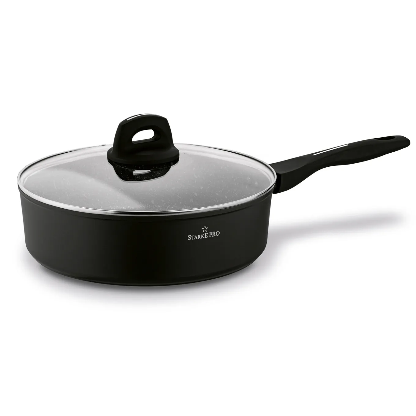 Patelnia indukcyjna głęboka non-stick z pokrywką Starke Pro Sesar 26 cm