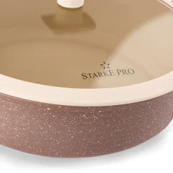 Patelnia indukcyjna krótkie uchwyty z pokrywką Starke Pro Coretto 28 cm