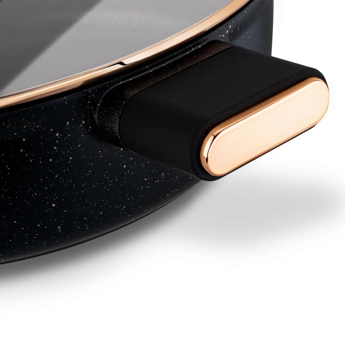 Patelnia krótkie uchwyty z pokrywką Starke Pro Starlet Black 28x8 cm