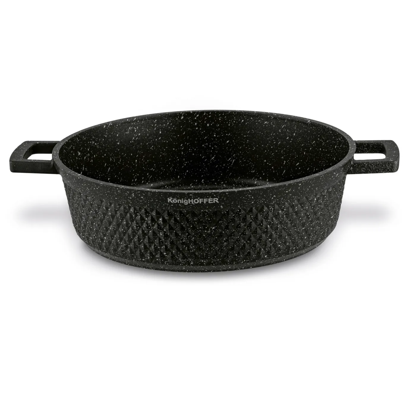 Patelnia marmurowa na indukcję krótkie uchwyty Konighoffer Escuro 28 cm