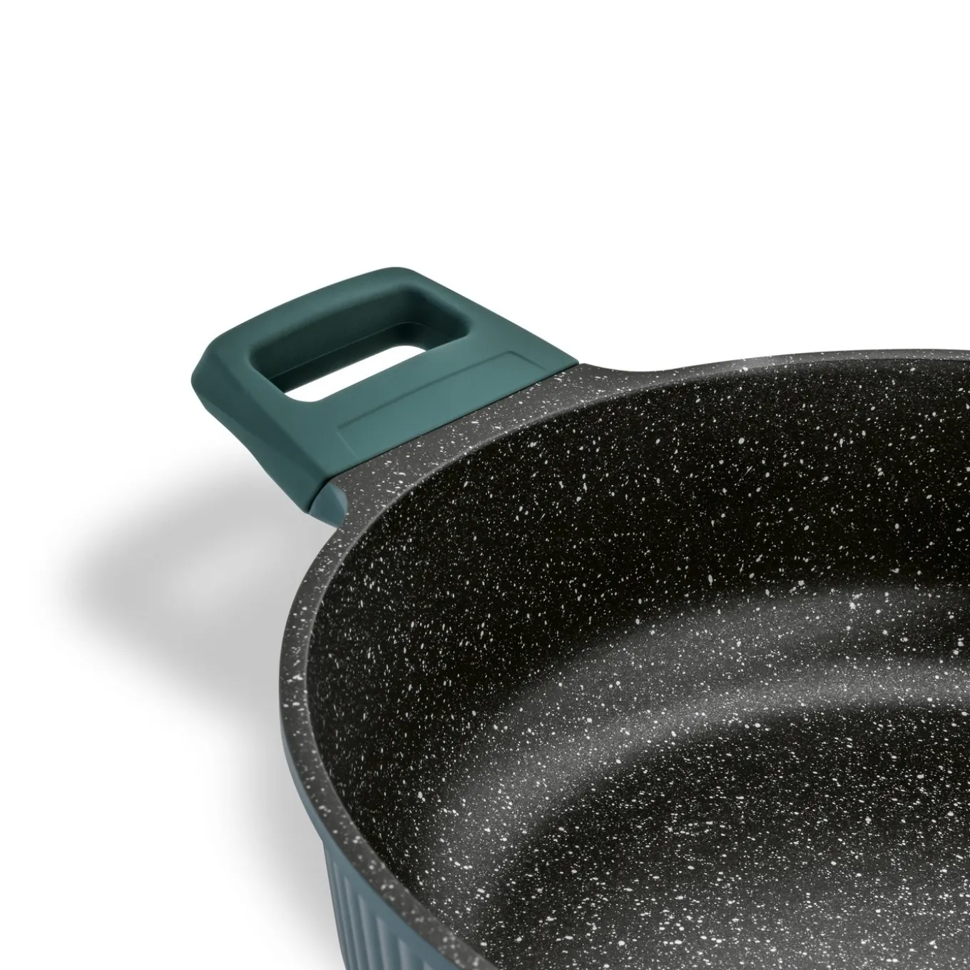 Patelnia marmurowa z pokrywką krótkie uchwyty Starke Pro Eridan 28 cm