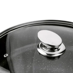Patelnia na indukcję głęboka krótkie uchwyty Konighoffer Pollo Black 32 x 8 cm