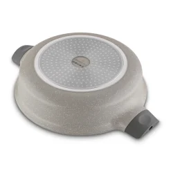 Patelnia na indukcję krótkie uchwyty z pokrywką Starke Pro Stoneware Marble 28 cm