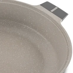 Patelnia na indukcję krótkie uchwyty z pokrywką Starke Pro Stoneware Marble 28 cm