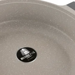 Patelnia na indukcję krótkie uchwyty z pokrywką Starke Pro Stoneware Marble 28 cm