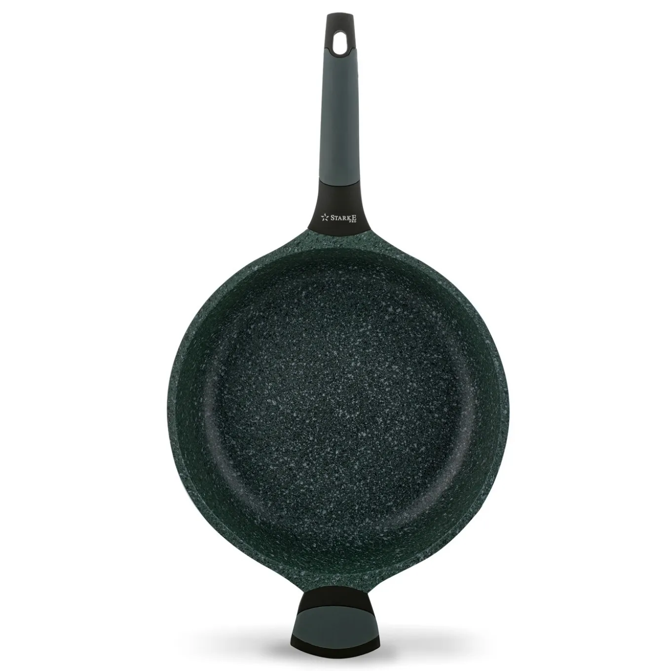 Patelnia na indukcję marmurowa z pokrywką Starke Pro Viridi 28 cm głęboka