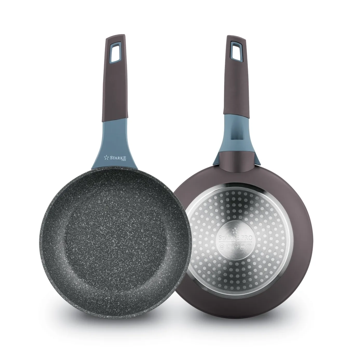 Patelnia na indukcję marmurowa Starke Pro Luxury Grey II 20 cm
