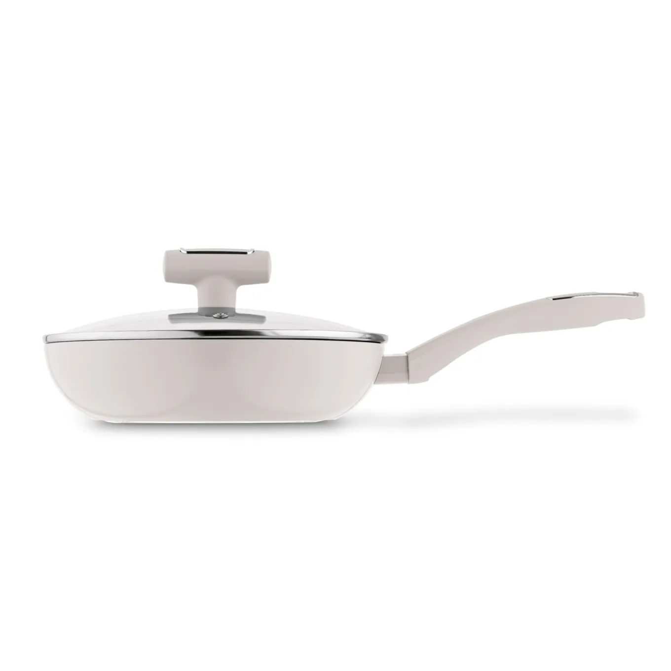 Patelnia na indukcję non-stick z pokrywką Konighoffer Tierra Beige 24 cm