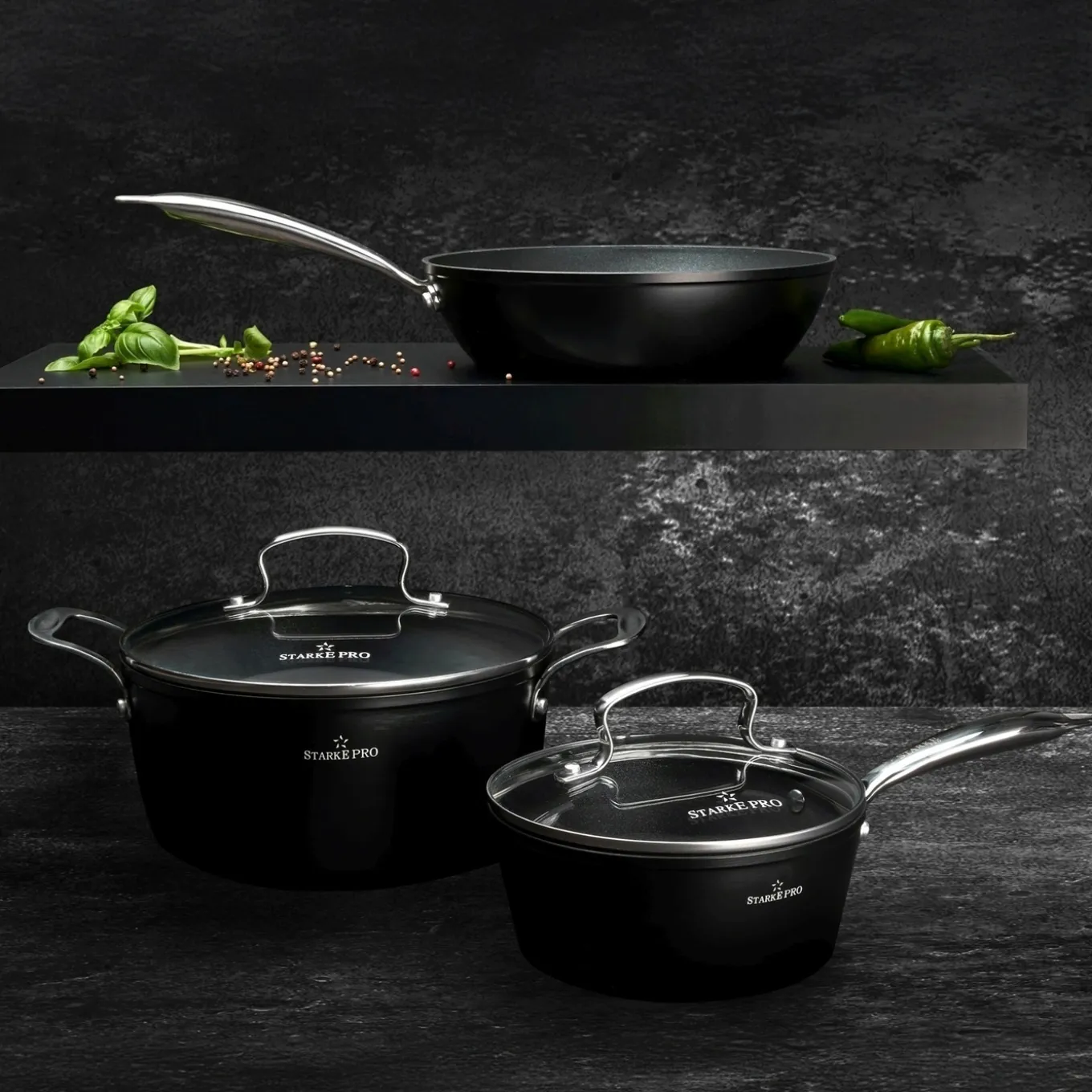 Patelnia na indukcję non-stick Starke Pro Tarry 19,5 cm