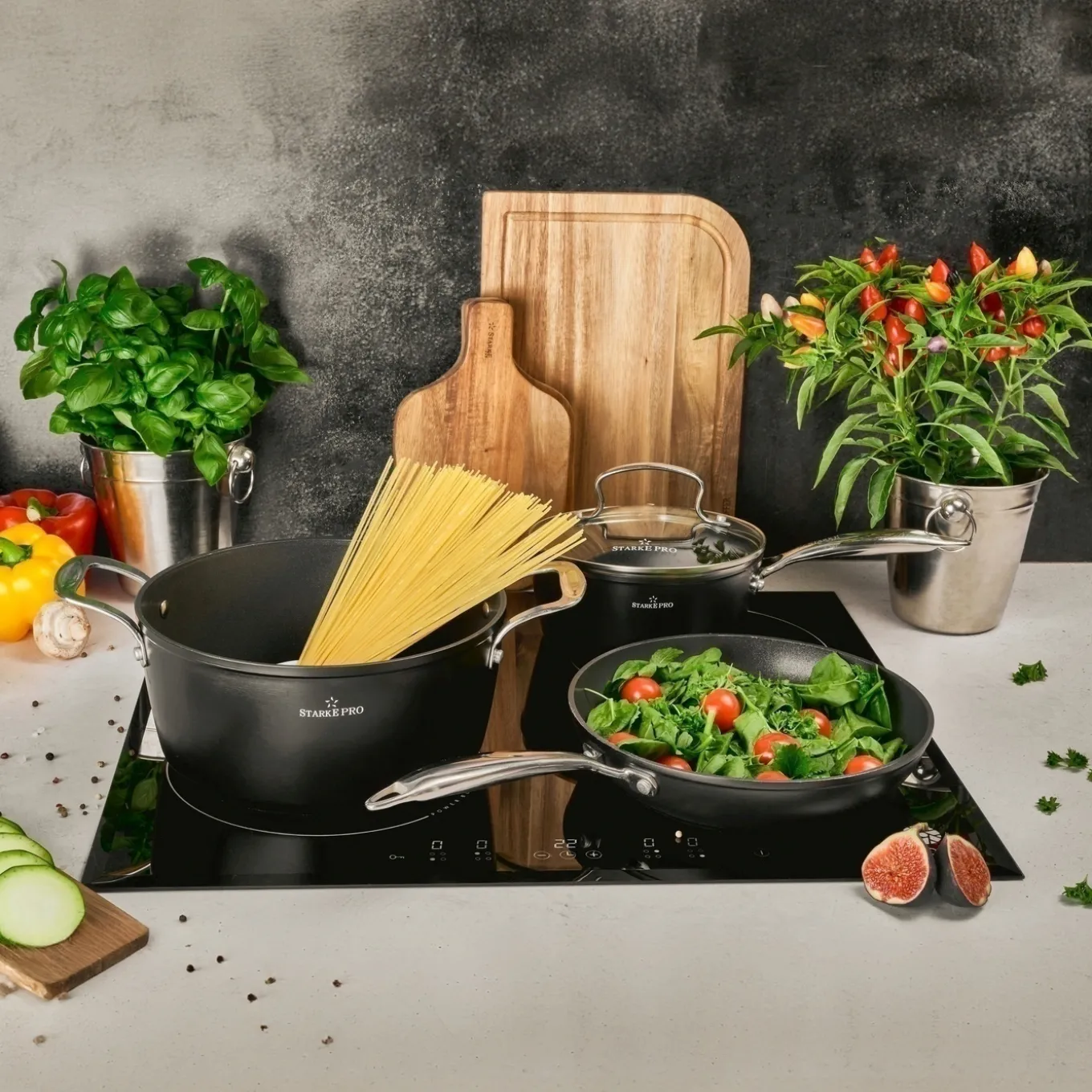 Patelnia na indukcję non-stick Starke Pro Tarry 19,5 cm