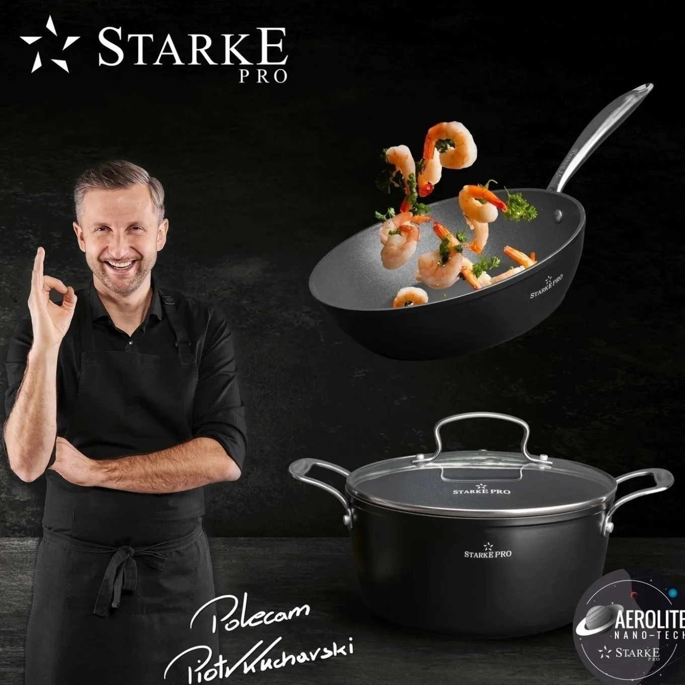 Patelnia na indukcję non-stick Starke Pro Tarry 19,5 cm