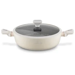 Patelnia na indukcję non-stick krótkie uchwyty z pokrywką Starke Pro Brule 28 cm