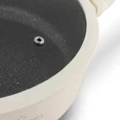 Patelnia na indukcję non-stick krótkie uchwyty z pokrywką Starke Pro Brule 28 cm