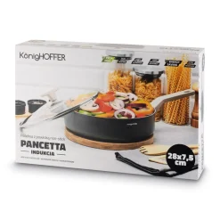 Patelnia na indukcję z pokrywką Konighoffer Pancetta 28 cm